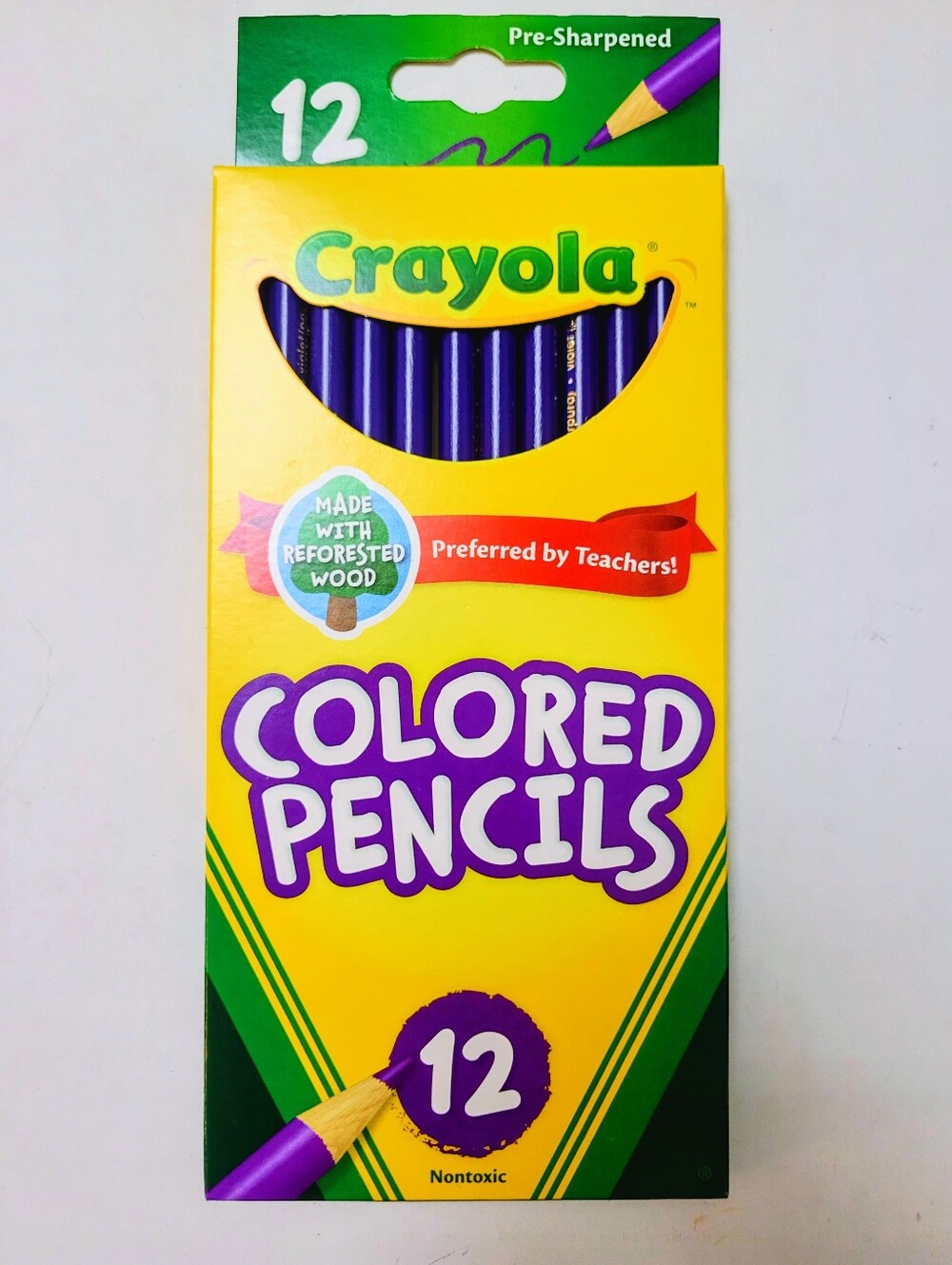 12ct Crayola Colored Pencils (Blue) Single Color Bulk Lot